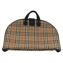 Burberrys Nova Check Garment Cover Canvas Beige Gold Auth ep8592-2