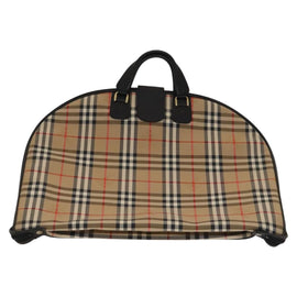 Burberrys Nova Check Garment Cover Canvas Beige Gold Auth ep8592 - 0