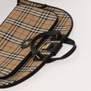 Burberrys Nova Check Garment Cover Canvas Beige Gold Auth ep8592-6