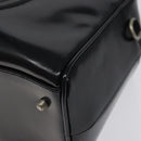GUCCI Hand Bag Patent Leather Black Silver 000 1274 0505 Auth ep8594-15