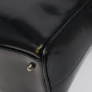 GUCCI Hand Bag Patent Leather Black Silver 000 1274 0505 Auth ep8594-8