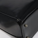 GUCCI Hand Bag Patent Leather Black Silver 000 1274 0505 Auth ep8594-17