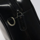 GUCCI Hand Bag Patent Leather Black Silver 000 1274 0505 Auth ep8594-9