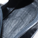 GUCCI Hand Bag Patent Leather Black Silver 000 1274 0505 Auth ep8594-10