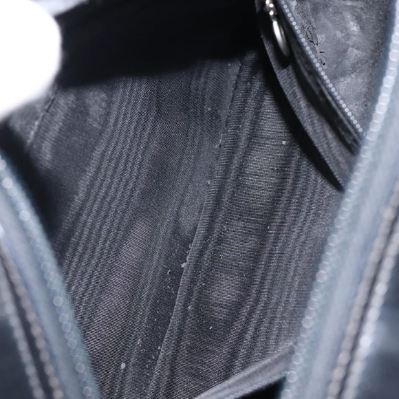 GUCCI Hand Bag Patent Leather Black Silver 000 1274 0505 Auth ep8594