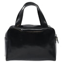 GUCCI Hand Bag Patent Leather Black Silver 000 1274 0505 Auth ep8594-2