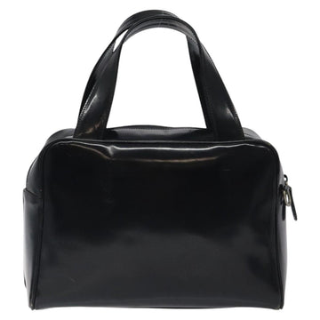 GUCCI Hand Bag Patent Leather Black Silver 000 1274 0505 Auth ep8594 - 0
