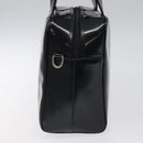 GUCCI Hand Bag Patent Leather Black Silver 000 1274 0505 Auth ep8594-4