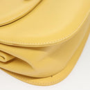 GUCCI Bamboo Chain Shoulder Bag Leather Yellow 001 115 1497 Auth ep8600-8