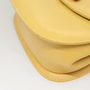 GUCCI Bamboo Chain Shoulder Bag Leather Yellow 001 115 1497 Auth ep8600-15