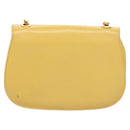 GUCCI Bamboo Chain Shoulder Bag Leather Yellow 001 115 1497 Auth ep8600-2