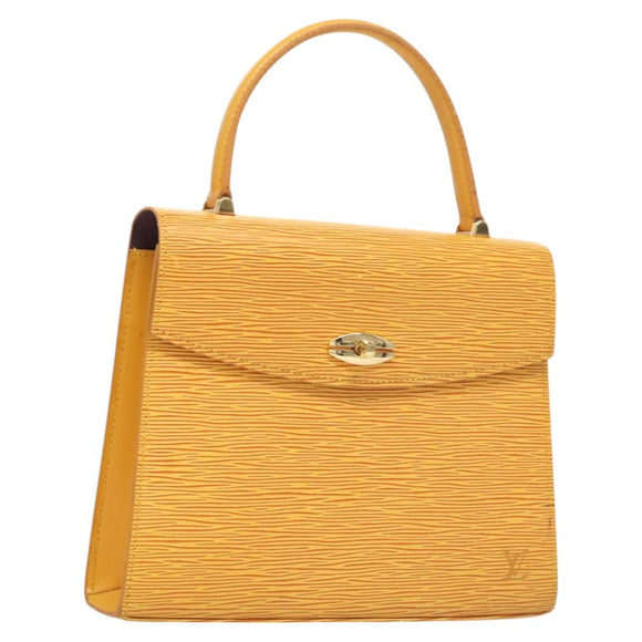 LOUIS VUITTON Epi Malesherbes Hand Bag Tassili Yellow Jonne M52379 Auth ep8616