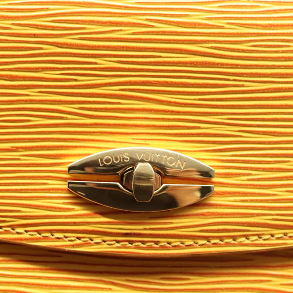 LOUIS VUITTON Epi Malesherbes Hand Bag Tassili Yellow Jonne M52379 Auth ep8616