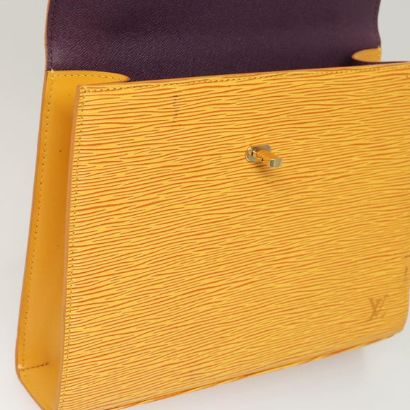 LOUIS VUITTON Epi Malesherbes Hand Bag Tassili Yellow Jonne M52379 Auth ep8616