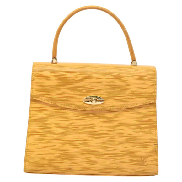 LOUIS VUITTON Epi Malesherbes Hand Bag Tassili Yellow Jonne M52379 Auth ep8616