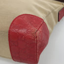 GUCCI Guccissima Shoulder Bag Canvas Beige 257301 Auth ep8622-8