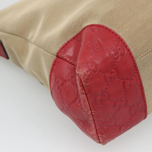 GUCCI Guccissima Shoulder Bag Canvas Beige 257301 Auth ep8622