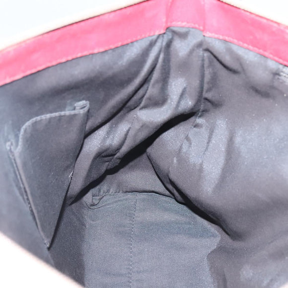 GUCCI Guccissima Shoulder Bag Canvas Beige 257301 Auth ep8622