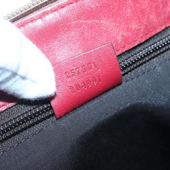 GUCCI Guccissima Shoulder Bag Canvas Beige 257301 Auth ep8622