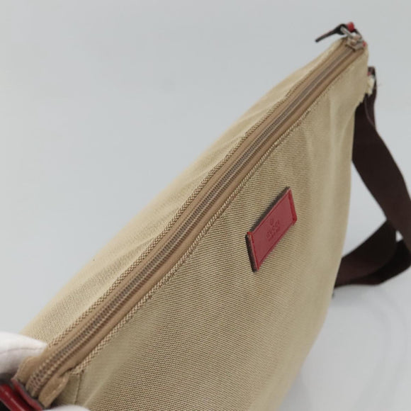 GUCCI Guccissima Shoulder Bag Canvas Beige 257301 Auth ep8622