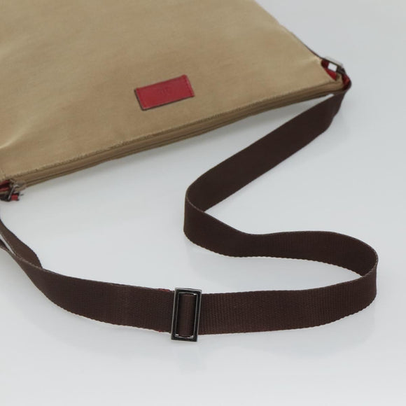 GUCCI Guccissima Shoulder Bag Canvas Beige 257301 Auth ep8622