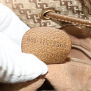 GUCCI Shoulder Bag Canvas Beige Gold Auth ep8623-12