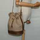 GUCCI Shoulder Bag Canvas Beige Gold Auth ep8623-20