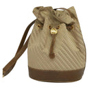 GUCCI Shoulder Bag Canvas Beige Gold Auth ep8623-13