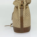 GUCCI Shoulder Bag Canvas Beige Gold Auth ep8623-3