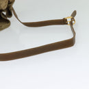 GUCCI Shoulder Bag Canvas Beige Gold Auth ep8623-7