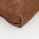 BOTTEGA VENETA INTRECCIATO Shoulder Bag Leather Brown Auth ep8637V-9