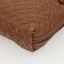 BOTTEGA VENETA INTRECCIATO Shoulder Bag Leather Brown Auth ep8637V-14