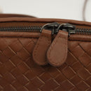BOTTEGA VENETA INTRECCIATO Shoulder Bag Leather Brown Auth ep8637V-10