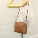 BOTTEGA VENETA INTRECCIATO Shoulder Bag Leather Brown Auth ep8637V-22