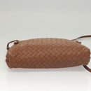 BOTTEGA VENETA INTRECCIATO Shoulder Bag Leather Brown Auth ep8637V-5