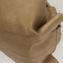 LOEWE Nappa Aire Anagram Hand Bag Leather Gold Tone Auth ep8639-15