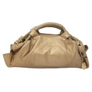 LOEWE Nappa Aire Anagram Hand Bag Leather Gold Tone Auth ep8639-13