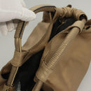 LOEWE Nappa Aire Anagram Hand Bag Leather Gold Tone Auth ep8639-6