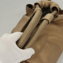 LOEWE Nappa Aire Anagram Hand Bag Leather Gold Tone Auth ep8639-7