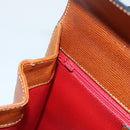 CELINE Hand Bag Leather Brown Gold Auth ep8641-23