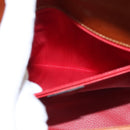 CELINE Hand Bag Leather Brown Gold Auth ep8641-24