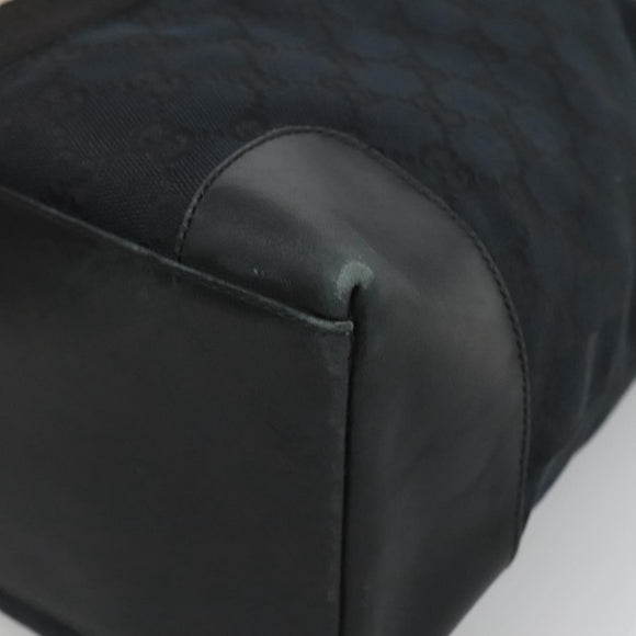 GUCCI GG Canvas Sherry Line Hand Bag Black White 002 1098 3444 Auth ep8642