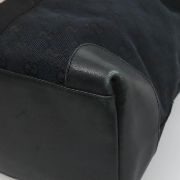 GUCCI GG Canvas Sherry Line Hand Bag Black White 002 1098 3444 Auth ep8642