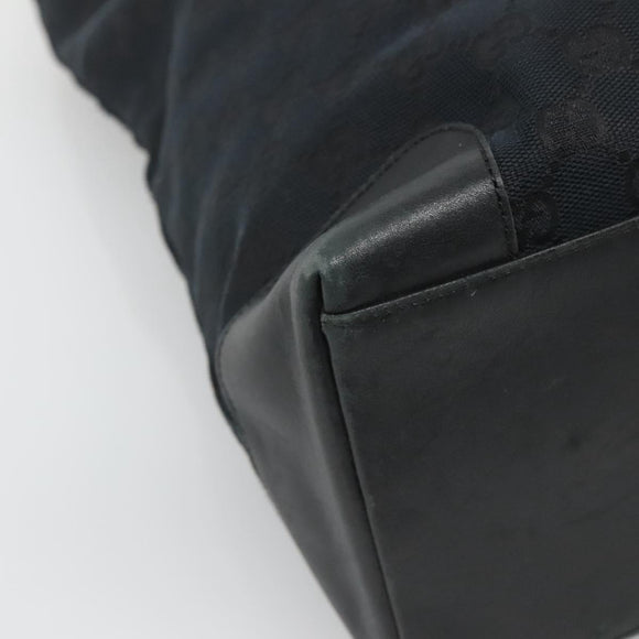 GUCCI GG Canvas Sherry Line Hand Bag Black White 002 1098 3444 Auth ep8642