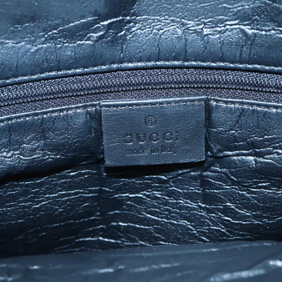 GUCCI GG Canvas Sherry Line Hand Bag Black White 002 1098 3444 Auth ep8642