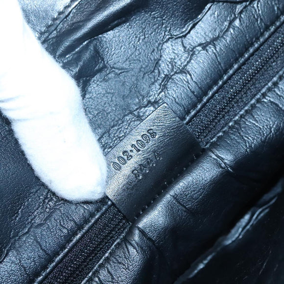 GUCCI GG Canvas Sherry Line Hand Bag Black White 002 1098 3444 Auth ep8642