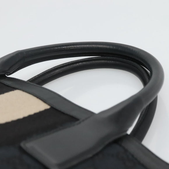 GUCCI GG Canvas Sherry Line Hand Bag Black White 002 1098 3444 Auth ep8642