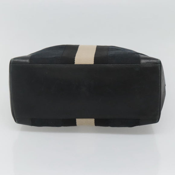 GUCCI GG Canvas Sherry Line Hand Bag Black White 002 1098 3444 Auth ep8642