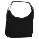 GUCCI Hand Bag Nylon Black Silver 000 0601 Auth ep8657-1