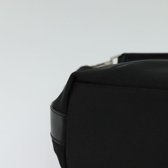 GUCCI Hand Bag Nylon Black Silver 000 0601 Auth ep8657